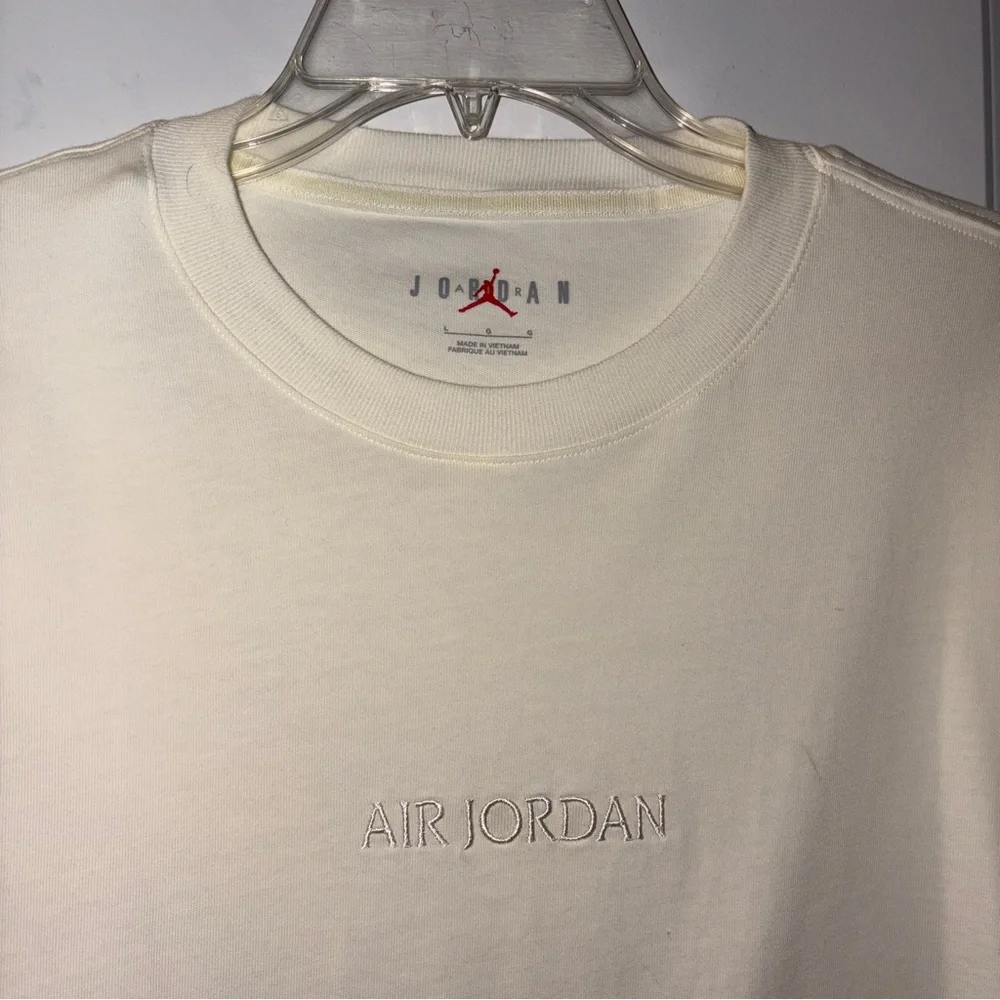 NWOT Jordan Air Men's Ivory Cotton WM 85 T-Shirt Size: L